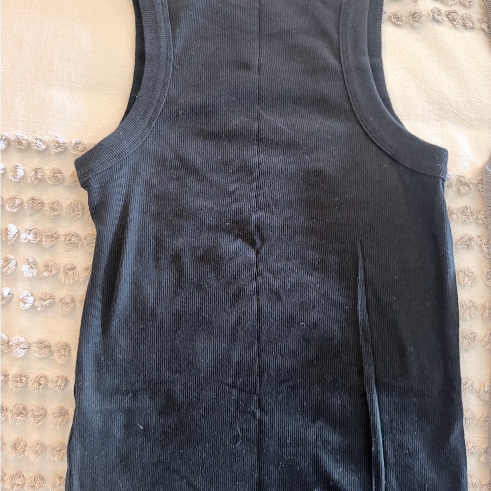Banana Republic Black Ribbed Sleeveless Top
